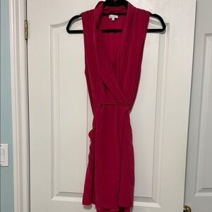 Wilfred Raspberry Sleeveless Mini Dress